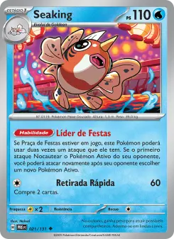 Carta Seaking da coleção Prismatic Evolutions