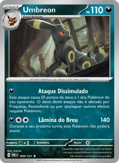 Umbreon comum de Prismatic Evolutions