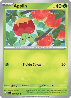 Carta Applin da coleção Prismatic Evolutions