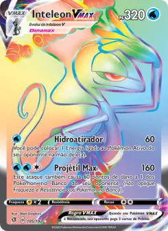 Carta Inteleon VMAX da coleção Rebel Clash