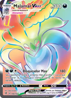 Carta Malamar VMAX da coleção Rebel Clash
