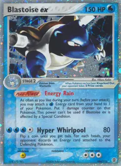 Carta Blastoise ex da coleção FireRed & LeafGreen