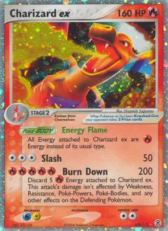 Carta Charizard ex da coleção FireRed & LeafGreen