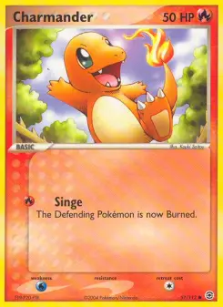 Carta Charmander da coleção FireRed & LeafGreen