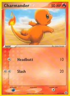 Carta Charmander da coleção FireRed & LeafGreen