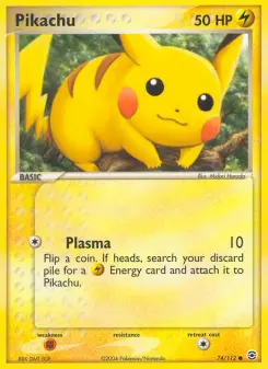 Carta Pikachu da coleção FireRed & LeafGreen