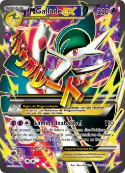 Carta M Gallade EX da coleção Roaring Skies