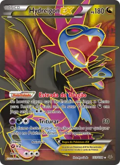Carta Hydreigon EX da coleção Roaring Skies