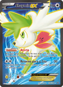 Carta Shaymin EX da coleção Roaring Skies