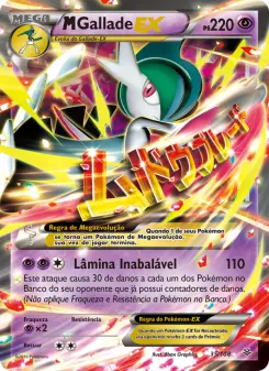 Carta M Gallade EX da coleção Roaring Skies