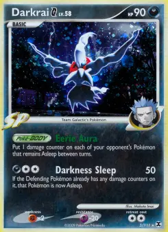 Carta Darkrai G da coleção Rising Rivals