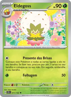Carta Eldegoss da coleção Stellar Crown
