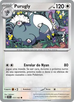 Carta Purugly da coleção Stellar Crown