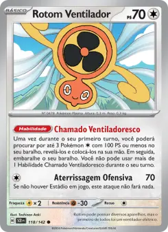 Carta Fan Rotom da coleção Stellar Crown