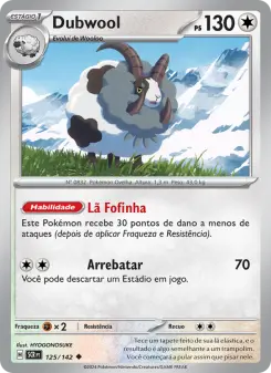 Carta Dubwool da coleção Stellar Crown