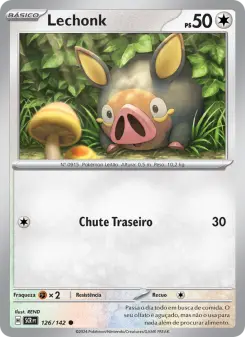 Carta Lechonk da coleção Stellar Crown