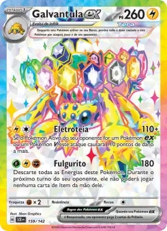 Carta Galvantula ex da coleção Stellar Crown