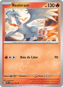 Carta Reshiram da coleção Stellar Crown