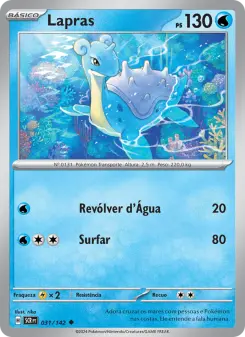 Carta Lapras da coleção Stellar Crown