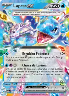 Carta Lapras ex da coleção Stellar Crown