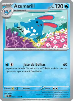 Carta Azumarill da coleção Stellar Crown
