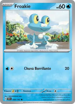Carta Froakie da coleção Stellar Crown