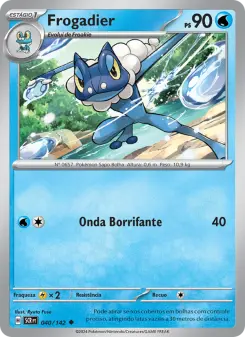 Carta Frogadier da coleção Stellar Crown