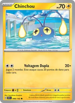 Carta Chinchou da coleção Stellar Crown