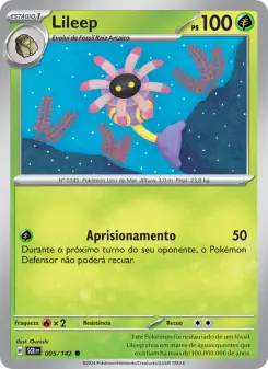 Carta Lileep da coleção Stellar Crown