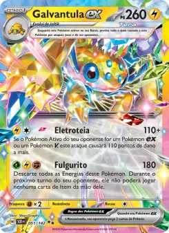 Carta Galvantula ex da coleção Stellar Crown