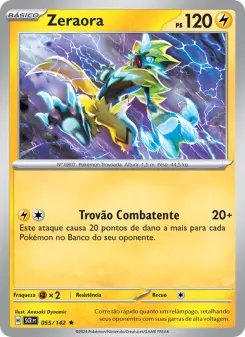 Carta Zeraora da coleção Stellar Crown