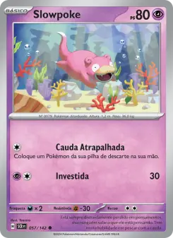 Carta Slowpoke da coleção Stellar Crown