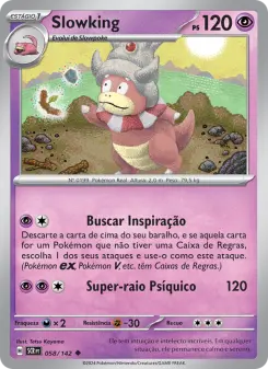 Carta Slowking da coleção Stellar Crown
