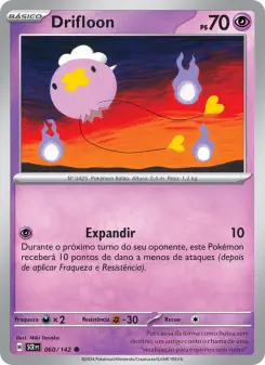 Carta Drifloon da coleção Stellar Crown