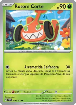 Carta Mow Rotom da coleção Stellar Crown
