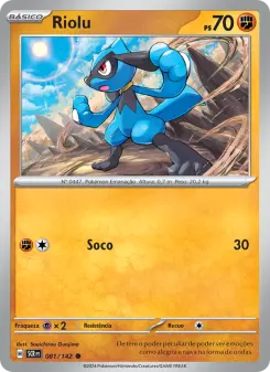 Carta Riolu da coleção Stellar Crown