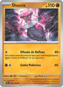 Carta Diancie da coleção Stellar Crown