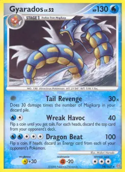 Carta Gyarados da coleção Stormfront