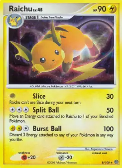 Carta Raichu da coleção Stormfront