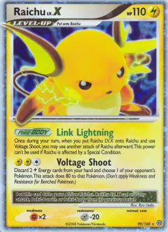 Carta Raichu da coleção Stormfront