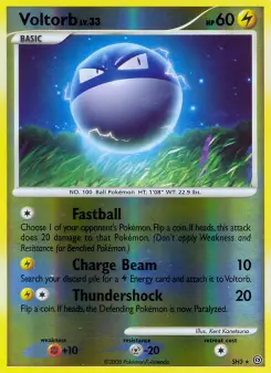 Carta Voltorb da coleção Stormfront