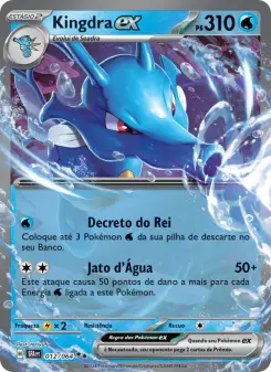Carta Kingdra ex da coleção Shrouded Fable