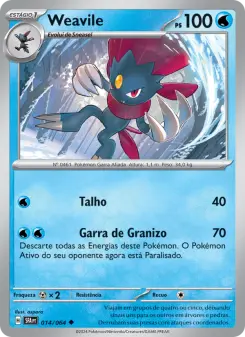 Carta Weavile da coleção Shrouded Fable