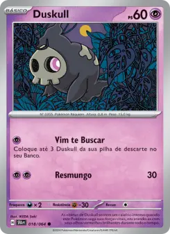 Carta Duskull da coleção Shrouded Fable