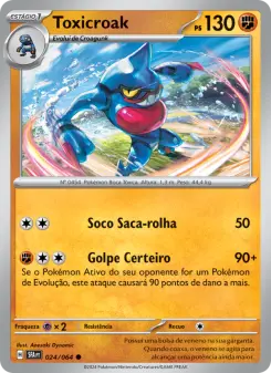 Carta Toxicroak da coleção Shrouded Fable