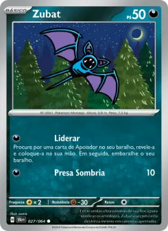 Carta Zubat da coleção Shrouded Fable