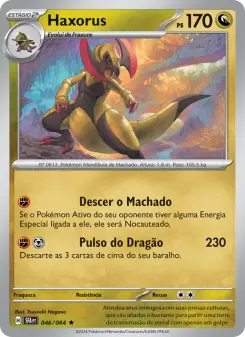 Carta Haxorus da coleção Shrouded Fable