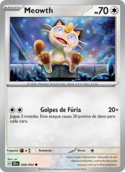 Carta Meowth da coleção Shrouded Fable
