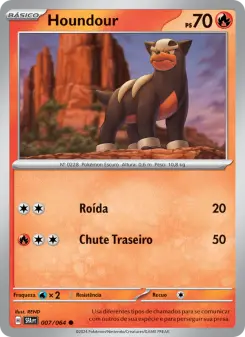 Carta Houndour da coleção Shrouded Fable