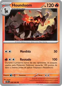 Carta Houndoom da coleção Shrouded Fable